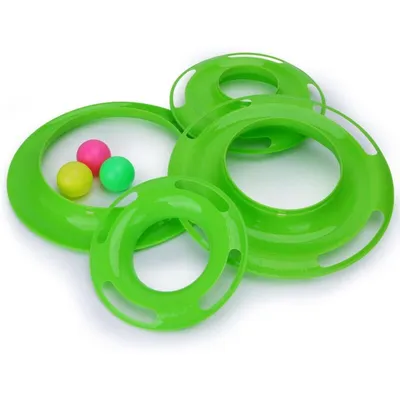 Jouet pour chat, tour interactive avec 3 balles et 3 niveaux (25 x 12,5 cm) Jouet pour chat, tour interactive avec 3 balles et 3 niveaux (25 x 12,5 cm)