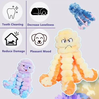 PetTribes Jouet Pieuvre Chien Peluche Couineuse PetTribes Jouet Pieuvre Chien Peluche Couineuse