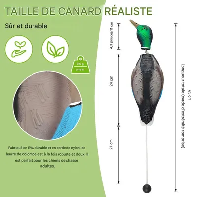 FurryFusion Canard jouet en EVA pour chien FurryFusion Canard jouet en EVA pour chien