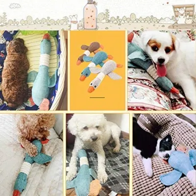 PetTribes Jouet Oie Couineuse en Peluche pour Chien PetTribes Jouet Oie Couineuse en Peluche pour Chien
