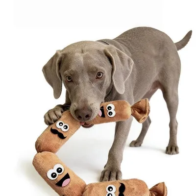 FurryFusion Jouet en forme de saucisse pour chien FurryFusion Jouet en forme de saucisse pour chien
