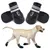HausPets Lot de 4 Bottes Imperméables pour Chiens XXL Noir HausPets Lot de 4 Bottes Imperméables pour Chiens XXL Noir