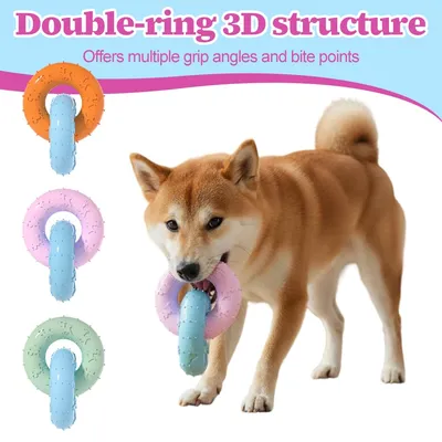 PetTribes Jouet Chien Anneau Double Dental PetTribes Jouet Chien Anneau Double Dental