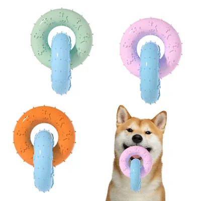 PetTribes Jouet Chien Anneau Double Dental PetTribes Jouet Chien Anneau Double Dental