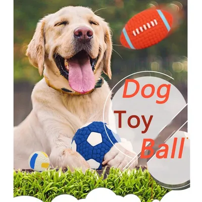 PetTribes Jouet Balle Sonore en Latex pour Chien