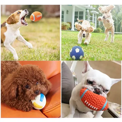PetTribes Jouet Balle Sonore en Latex pour Chien