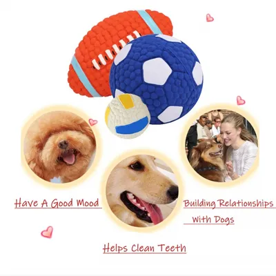 PetTribes Jouet Balle Sonore en Latex pour Chien
