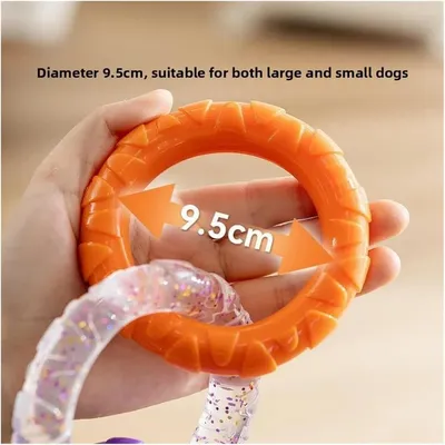 HausPets Anneau à Tirer Résistant avec Corde Chiens Petits Orange/Violet HausPets Anneau à Tirer Résistant avec Corde Chiens Petits Orange/Violet