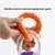 HausPets Anneau à Tirer Résistant avec Corde Chiens Petits Orange/Violet HausPets Anneau à Tirer Résistant avec Corde Chiens Petits Orange/Violet