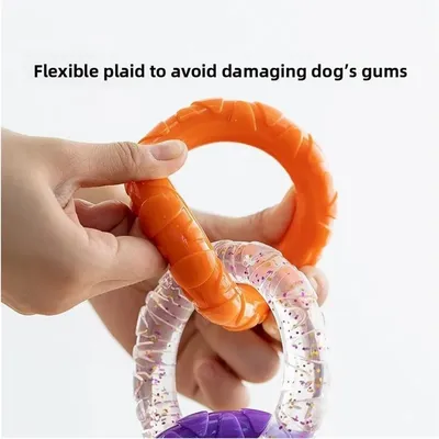 HausPets Anneau à Tirer Résistant avec Corde Chiens Petits Orange/Violet HausPets Anneau à Tirer Résistant avec Corde Chiens Petits Orange/Violet
