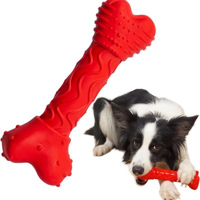 ZooVenture Jouet Indestructible Chien - Caoutchouc, Os, Bœuf