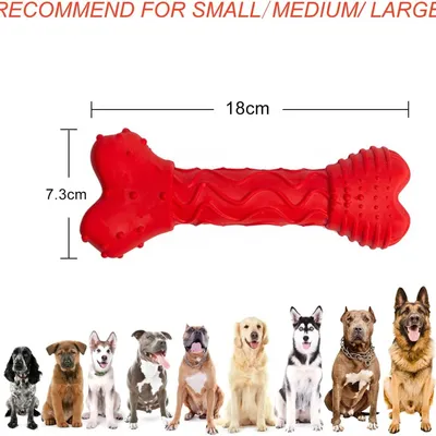 ZooVenture Jouet Indestructible Chien - Caoutchouc, Os, Bœuf ZooVenture Jouet Indestructible Chien - Caoutchouc, Os, Bœuf