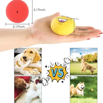 ZooVenture Balle Couinante Animal - Latex, 6 Couleurs, Interactif ZooVenture Balle Couinante Animal - Latex, 6 Couleurs, Interactif