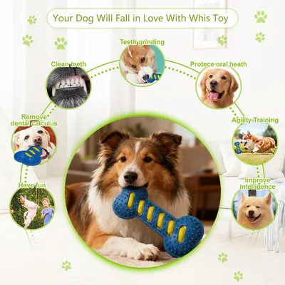 PetTribes Jouet à Mâcher Os Sonore pour Chien PetTribes Jouet à Mâcher Os Sonore pour Chien
