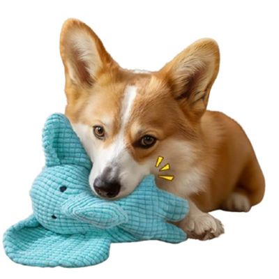 FurryFusion Jouet en peluche d'éléphant pour chiens