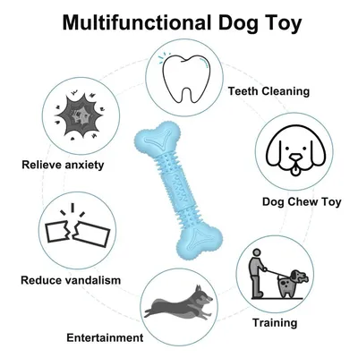 PetTribes Jouet Chien Os Molaire Squeaky PetTribes Jouet Chien Os Molaire Squeaky