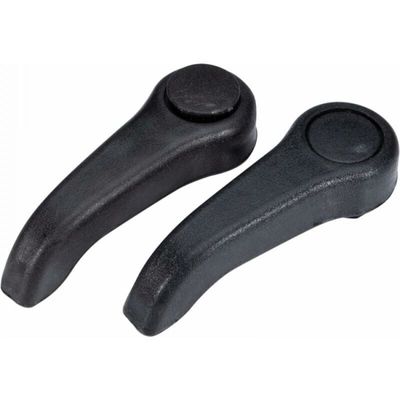 2pc Poignées de Réglage de siège Avant Noir pour Renault Clio 2