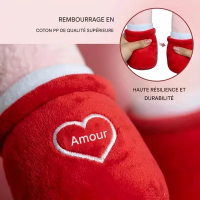 FurryFusion Jouet en peluche sonore en forme de rouge à lèvres pour chiens FurryFusion Jouet en peluche sonore en forme de rouge à lèvres pour chiens