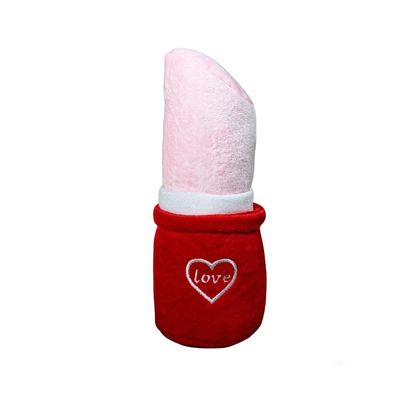 FurryFusion Jouet en peluche sonore en forme de rouge à lèvres pour chiens