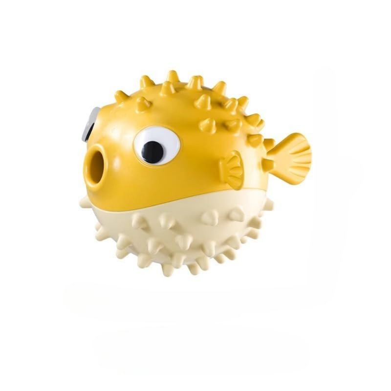 FurryFusion Hüpfender Fisch-Geräuschball für Hunde