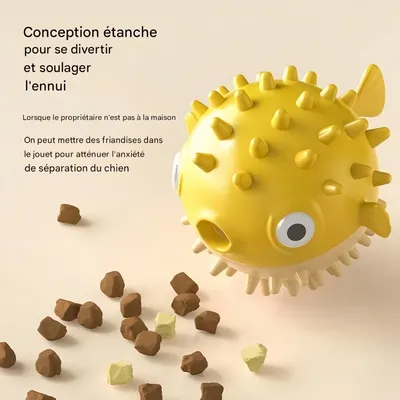 FurryFusion Balle sonore poisson bondissant pour chiens FurryFusion Balle sonore poisson bondissant pour chiens