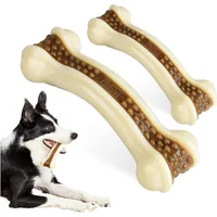 HausPets Lot de 2 Os à Mâcher Indestructibles Goût Bœuf Chiens