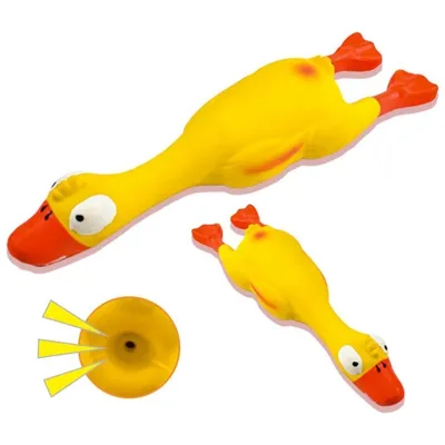 Pawffee Jouets pour chiens crissant - 2 canards en latex résistants Pawffee Jouets pour chiens crissant - 2 canards en latex résistants