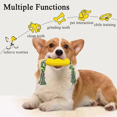 ZooVenture Jouet Macher Chiot TPR Jaune ZooVenture Jouet Macher Chiot TPR Jaune