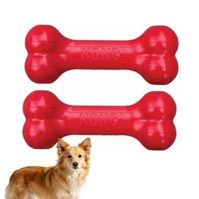 HausPets Lot de 2 Os à Mâcher Classique en Caoutchouc Naturel HausPets Lot de 2 Os à Mâcher Classique en Caoutchouc Naturel