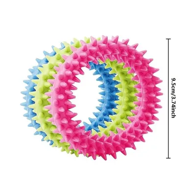 MCBOSON Lot de 3 jouets mâcher interactifs chiots 9,5cm MCBOSON Lot de 3 jouets mâcher interactifs chiots 9,5cm