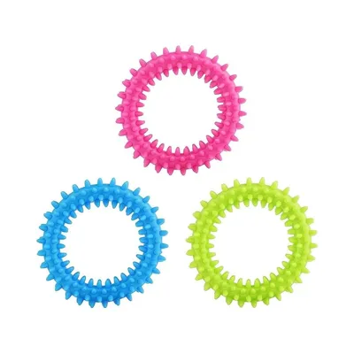 MCBOSON Lot de 3 jouets mâcher interactifs chiots 9,5cm MCBOSON Lot de 3 jouets mâcher interactifs chiots 9,5cm