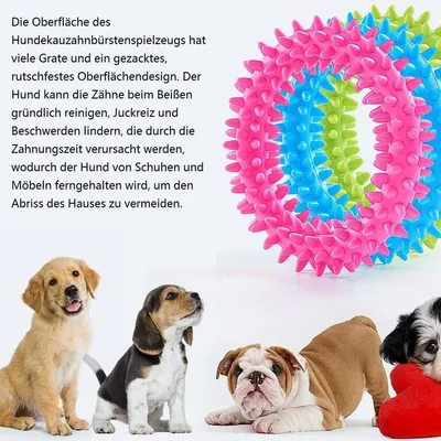 MCBOSON Lot de 3 jouets mâcher interactifs chiots 9,5cm MCBOSON Lot de 3 jouets mâcher interactifs chiots 9,5cm