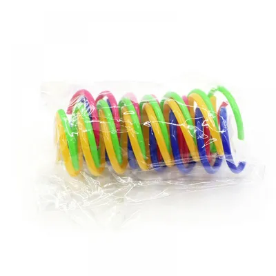 12PCS Jouet pour chat à ressort de couleur 12PCS Jouet pour chat à ressort de couleur
