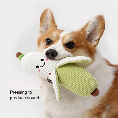 PetTribes Jouet Peluche Couineur Chien Fruits Légumes PetTribes Jouet Peluche Couineur Chien Fruits Légumes