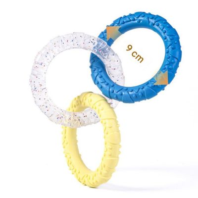 HausPets Jouet pour chien en forme de bague tricolore