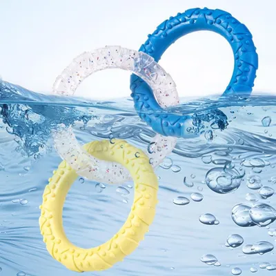 HausPets Jouet pour chien en forme de bague tricolore HausPets Jouet pour chien en forme de bague tricolore