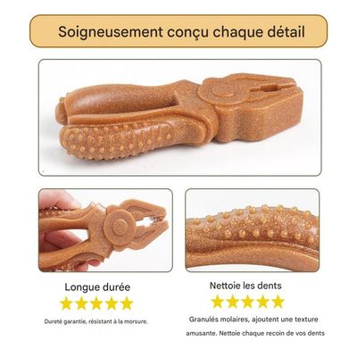 Os en bois-plastique pour chiens moyennes et grandes tailles