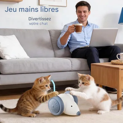 FurryFusion Jouet électronique télécommandé pour chat FurryFusion Jouet électronique télécommandé pour chat