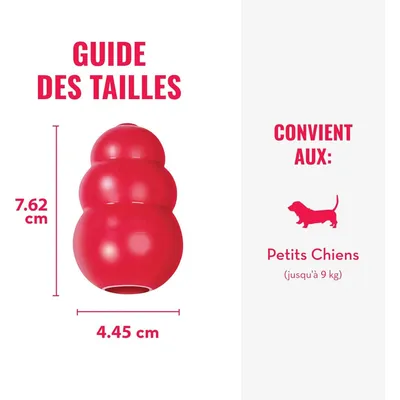 HausPets Classic jouet à remplir caoutchouc naturel rouge
