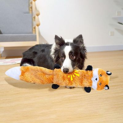 FurryFusion Jouet en peluche en forme de raton laveur pour chien