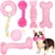 PetTribes Jouets Chiots x6 : Rose, Dentition Caoutchouc, Jeux Interactifs PetTribes Jouets Chiots x6 : Rose, Dentition Caoutchouc, Jeux Interactifs