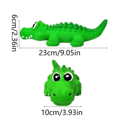 Pawffee Jouet interactif en latex en forme de crocodile pour chiens S Pawffee Jouet interactif en latex en forme de crocodile pour chiens S