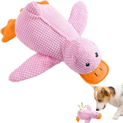 MCBOSON Jouet Canard Peluche Rose