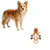 MCBOSON Jouet Peluche Indestructible Squeaker Corde MCBOSON Jouet Peluche Indestructible Squeaker Corde