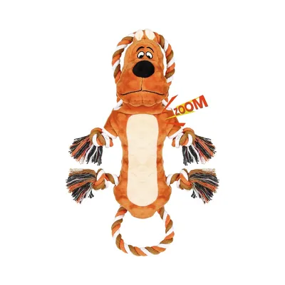 MCBOSON Jouet Peluche Indestructible Squeaker Corde MCBOSON Jouet Peluche Indestructible Squeaker Corde