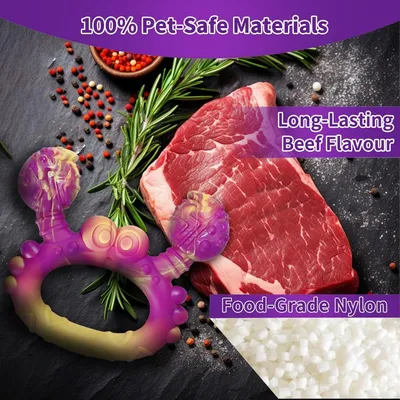 MCBOSON Violet (Saveur Bœuf Crabe) Jouet Mâcher Indestructible Chien MCBOSON Violet (Saveur Bœuf Crabe) Jouet Mâcher Indestructible Chien