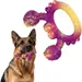 MCBOSON Violet (Saveur Bœuf Crabe) Jouet Mâcher Indestructible Chien