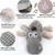 MCBOSON Jouet Peluche Âne Gris Grinçant Petite/Moyenne/Grande Taille MCBOSON Jouet Peluche Âne Gris Grinçant Petite/Moyenne/Grande Taille