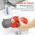 MCBOSON Jouet grinçant vache orange peluche coton MCBOSON Jouet grinçant vache orange peluche coton
