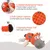 MCBOSON Jouet grinçant vache orange peluche coton MCBOSON Jouet grinçant vache orange peluche coton